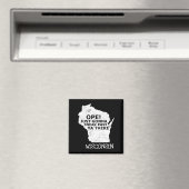 ウィスコンシン地図オープスニーク過去ヤそこに引用文州 マグネット (インサイチュ (食洗機))