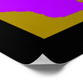 ウィスコンシン地図シルエット ポスター (角)