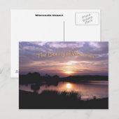 ウィスコンシン夕日はがき ポストカード (正面/裏面)