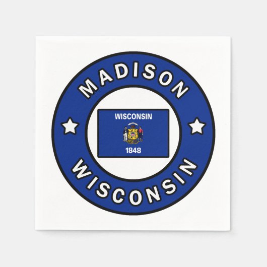 ウィスコンシン夫人 スタンダードカクテルナプキン (正面)