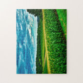 ウィスコンシン州のトウモロコシ畑。 ジグソーパズル (縦)
