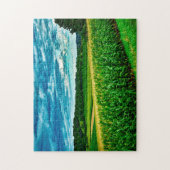 ウィスコンシン州のトウモロコシ畑。 ジグソーパズル (縦)