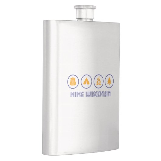 ウィスコンシン州のハイキング フラスク (右)