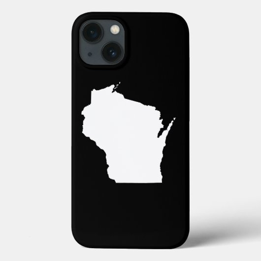 ウィスコンシン州のホワイト Case-Mate iPhoneケース (裏面)