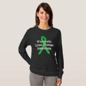 ウィスコンシン州のライム病啓発Tシャツ Lyme Tシャツ (正面フル)