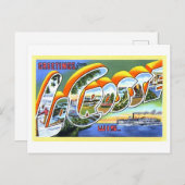 ウィスコンシン州のラ・クロス氏からのヴィンテージの挨拶 ポストカード (正面/裏面)