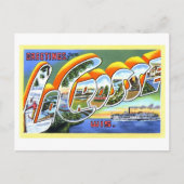 ウィスコンシン州のラ・クロス氏からのヴィンテージの挨拶 ポストカード (正面)