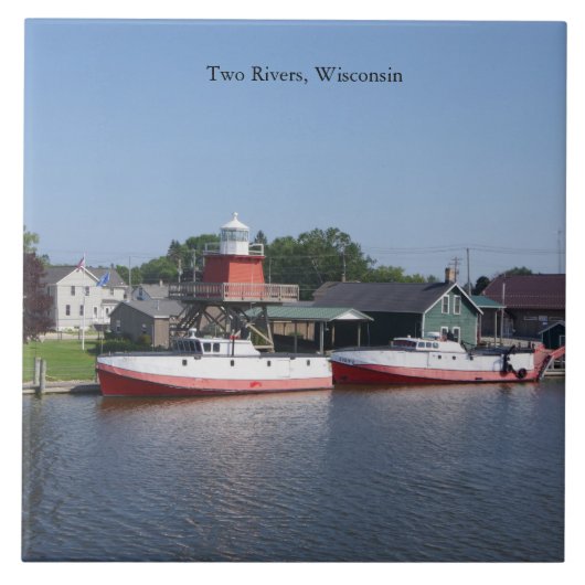 ウィスコンシン州の二つの川 タイル (正面)