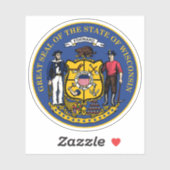 ウィスコンシン州の印 シール (シート)