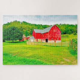 ウィスコンシン州の古いバーンズが大好き。 ジグソーパズル