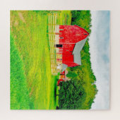 ウィスコンシン州の古いバーンズが大好き。 ジグソーパズル (横)