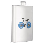 ウィスコンシン州の旗を巡るサイクリング フラスク (右)