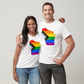 ウィスコンシン州の誇り LGBTQ プログレスプライド Tシャツ (ユニセックス)