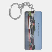 ウィスコンシン州の2つの河川アクリルのキーチェーン キーホルダー (正面左)