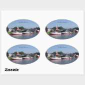 ウィスコンシン州の2つの河川 楕円形シール (シート)