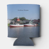 ウィスコンシン州の2つのRIverは涼しい 缶クーラー (裏面)