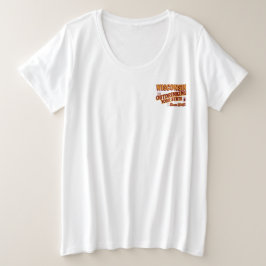 ウィスコンシン州は1848年から他州を飲み干してます プラスサイズTシャツ