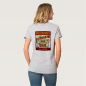 ウィスコンシン州は1848年から他州を飲み干してます Tシャツ (裏面フル)