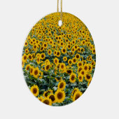 ウィスコンシン州ひまわり畑 セラミックオーナメント (右)