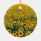 ウィスコンシン州ひまわり畑 セラミックオーナメント (正面)