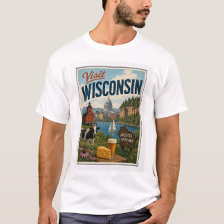 ウィスコンシン州への旅 ヴィンテージ Tシャツ