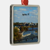 ウィスコンシン州アップルトンの風景写真 メタルオーナメント (右)