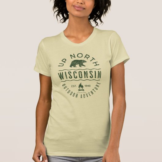 ウィスコンシン州アプノース Tシャツ (正面)