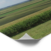 ウィスコンシン州アミッシュ農場の風光明媚な景色 ポスター (角)