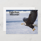 ウィスコンシン州イーグル川端書 ポストカード (正面/裏面)
