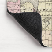 ウィスコンシン州ウィンネバゴ郡地図 マウスパッド (コーナー)