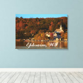 ウィスコンシン州エフライムの夕暮れ キャンバスプリント (インサイチュ (ウッドフロア))