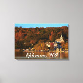 ウィスコンシン州エフライムの夕暮れ キャンバスプリント (正面)