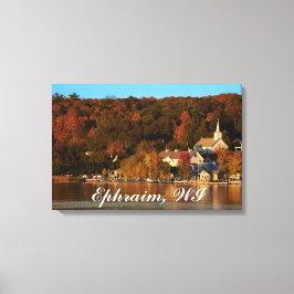 ウィスコンシン州エフライムの夕暮れ キャンバスプリント