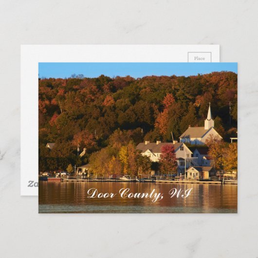 ウィスコンシン州エフライムの夕暮れ ポストカード (正面/裏面)