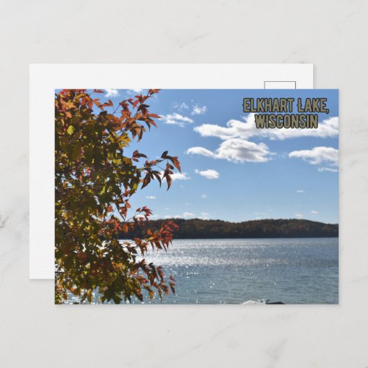 ウィスコンシン州エルクハート湖 ポストカード (正面/裏面)