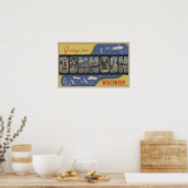 ウィスコンシン州オシュコシ語 – 大文字場面 ポスター (キッチン)