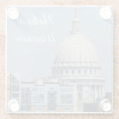 ウィスコンシン州キャピトル ガラスコースター (裏面)