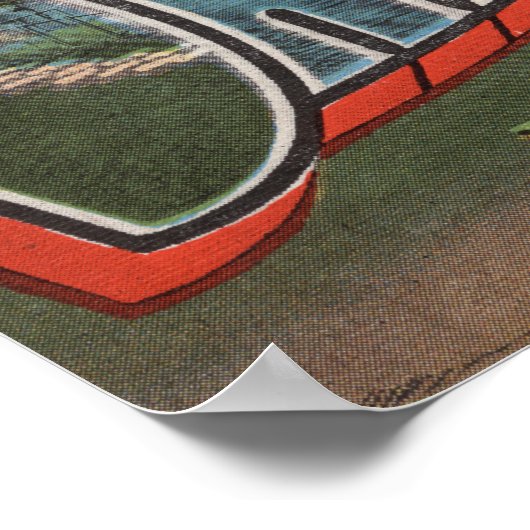 ウィスコンシン州シボイガン(インディアン番号1) ポスター (角)