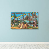 ウィスコンシン州シボイガン(インディアン番号2) キャンバスプリント (インサイチュ (ウッドフロア))