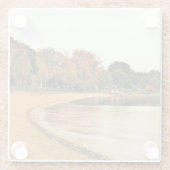 ウィスコンシン州ジュネーブ湖沿岸部 ガラスコースター (裏面)