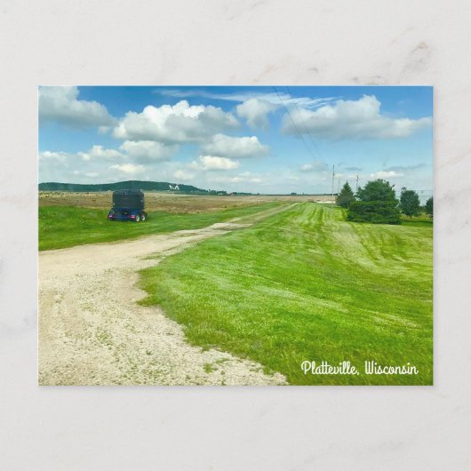 ウィスコンシン州プラットビルはがき ポストカード (正面)