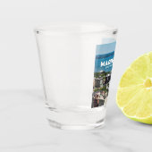 ウィスコンシン州マディソンの首都の湖の写真 ショットグラス (左)