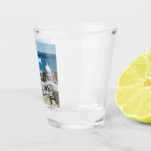 ウィスコンシン州マディソンの首都の湖の写真 ショットグラス (右)