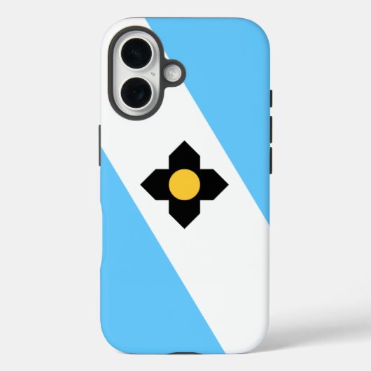 ウィスコンシン州マディソン国旗 Case-Mate iPhoneケース (裏面)