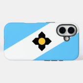 ウィスコンシン州マディソン国旗 Case-Mate iPhoneケース (裏面 (横))
