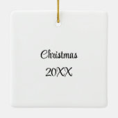 ウィスコンシン州マディソン州キャピトルクリスマス セラミックオーナメント (裏面)