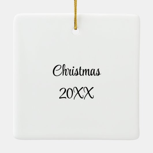 ウィスコンシン州マディソン州キャピトルクリスマス セラミックオーナメント (裏面)