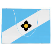 ウィスコンシン州マディソン州旗抱き枕 ラージペーパーバッグ (裏面)