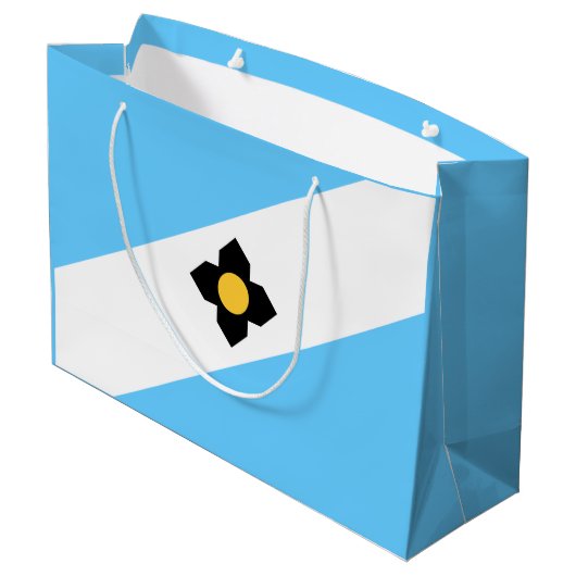 ウィスコンシン州マディソン州旗抱き枕 ラージペーパーバッグ (裏面アングル)