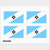 ウィスコンシン州マディソン州旗 長方形シール (シート)